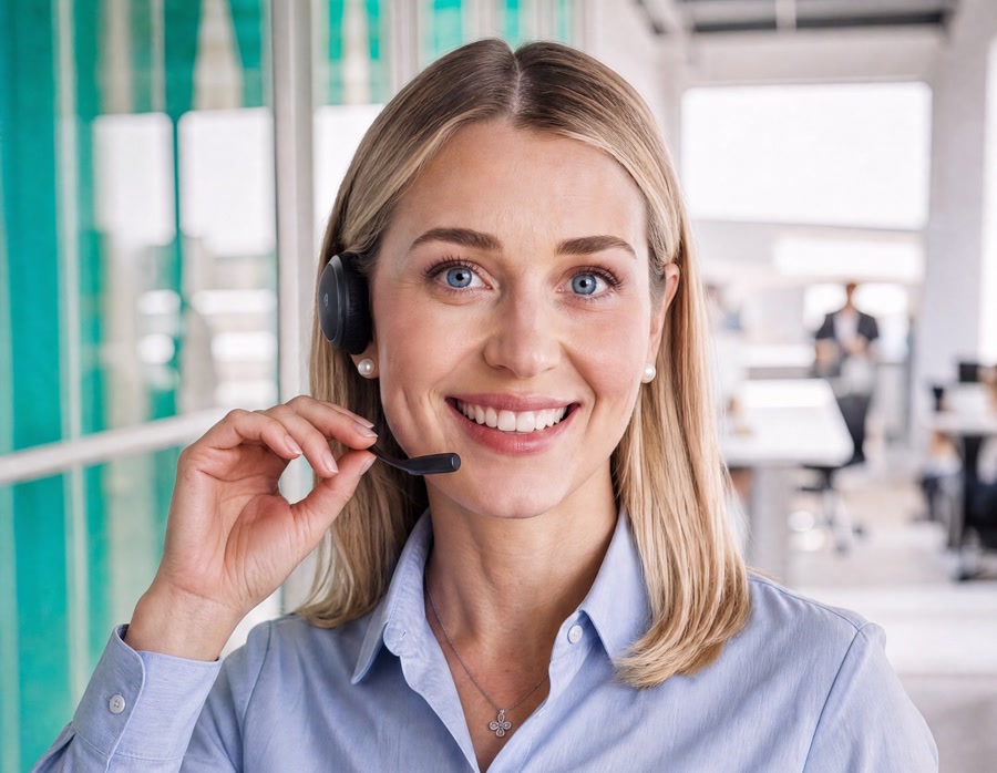 Alice — TuckitTech's AI receptionist, answering a call