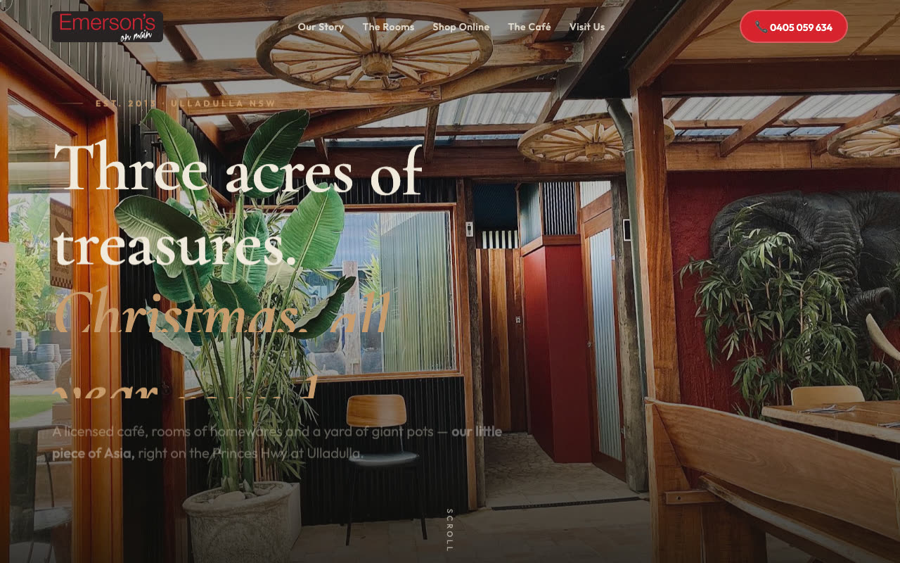 Emerson's on Main website